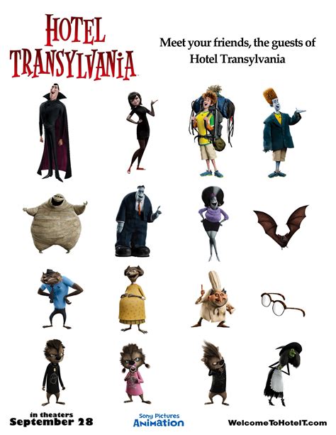 character hotel|transylvania hotel characters.